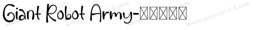 Giant Robot Army字体转换
